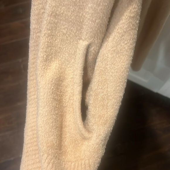 Barefoot Dreams Cozy Chic Lite Camel XS/S Open Front Sweater - Picture 6 of 8